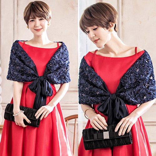 ・ショール シフォン シンプル スパンコール モチーフレース メリハリ 花柄 愛らしい フラワー レース フリーサイズ グラシア ・ショール シフォン シンプル スパンコール モチーフレース メリハリ 花柄 愛らしい フラワー レース フリーサイズ グラシア