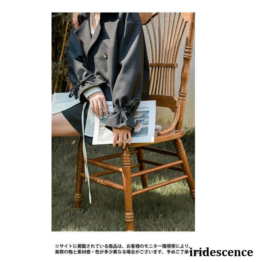 ジャケット 秋 レディース スプリングジャケット トレンチ キレイめ ショートコート Aライン 体型カバー ゆったり トレンチコート