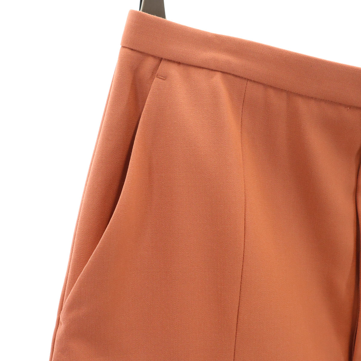 日本製 ロング丈 ボックス プリーツスカート テラコッタ レディース 古着 日本製 ロング丈 ボックス プリーツスカート テラコッタ レディース 古着