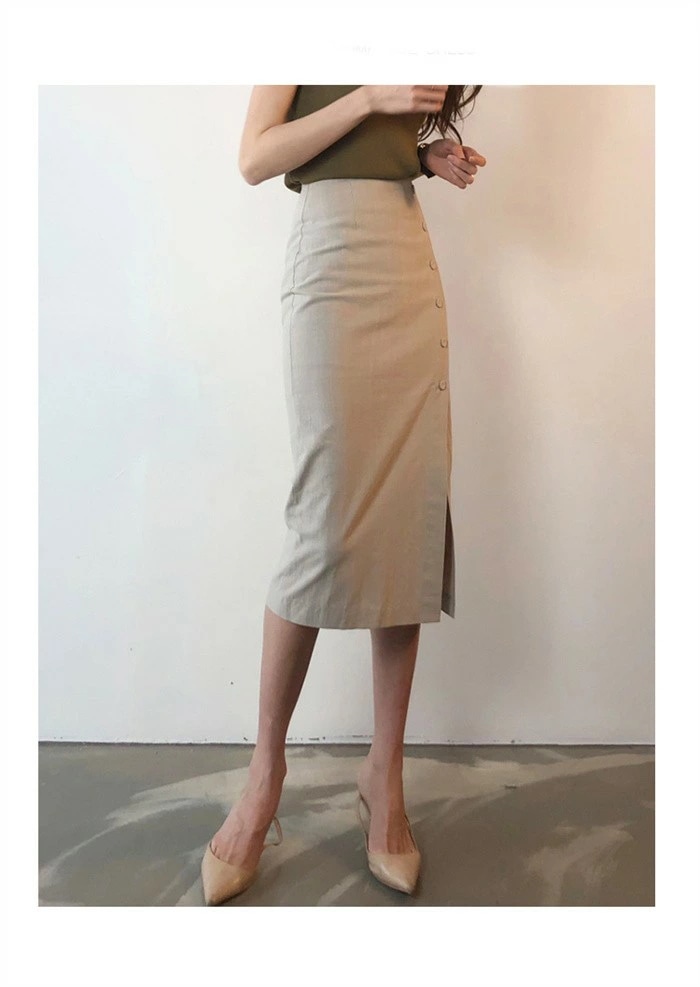 マーメイドスカート ハイウエスト スカート レディース ミモレ丈スカート イレギュラー裾 女性 大人 カジュアル 春夏 きれいめ シワになりにくい ゆったり 通勤 OL オフィス ビジネス 20代 3