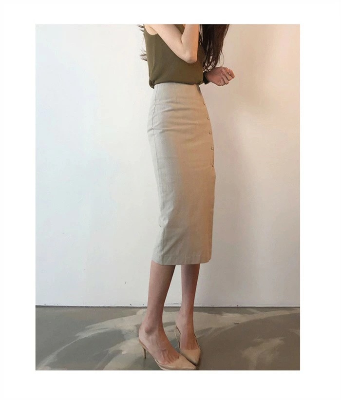 マーメイドスカート ハイウエスト スカート レディース ミモレ丈スカート イレギュラー裾 女性 大人 カジュアル 春夏 きれいめ シワになりにくい ゆったり 通勤 OL オフィス ビジネス 20代 3