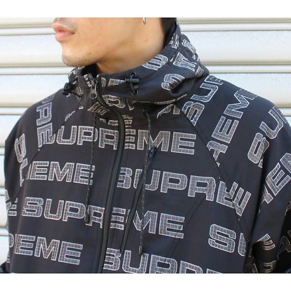Qoo10] Supreme Logo Ripstop Hooded