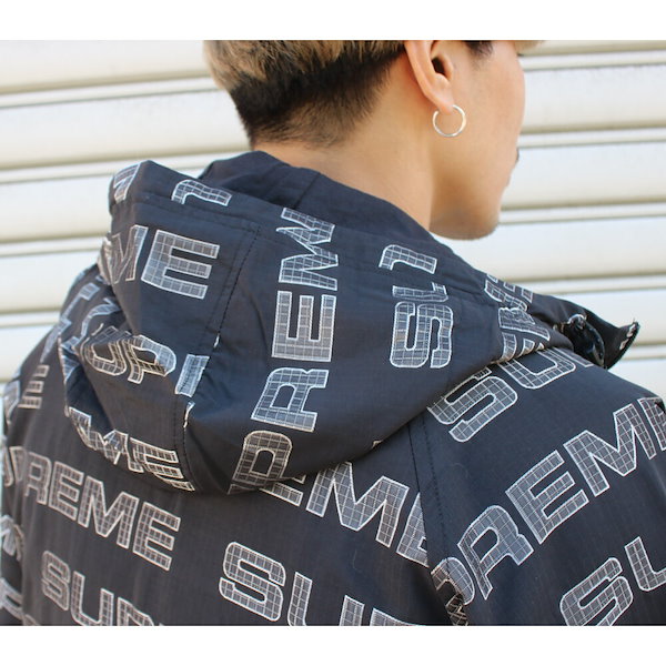 ジャケット・アウター Supreme Logo Ripstop Hooded Track Jacket Supreme（シュプリーム） 【値下げ】Supreme 21AW Logo Ripstop Hooded