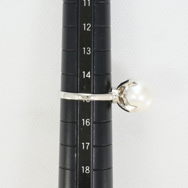 PT900 プラチナ リング 指輪 15号 パール(真珠) 約11mm ジュエリー 中古 PT900 プラチナ リング 指輪 15号 パール(真珠) 約11mm ジュエリー 中古
