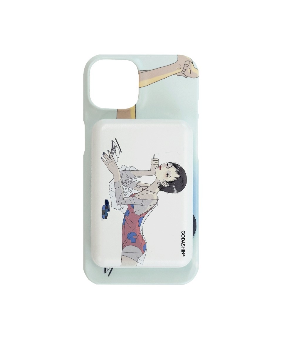 スマホケース・テックアクセサリーその他 GODASHIN Summer Girl MagSafe External Battery AB type GDS42S GODASHIN Summer Girl MagSafe Case iPhone 16 Pro