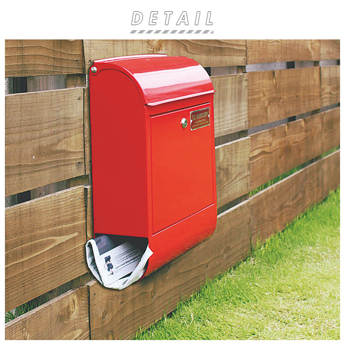 マーキュリー ポスト 通販 壁掛け おしゃれ 大型 郵便受け 郵便ポスト 鍵付き レトロ 郵便 ポス