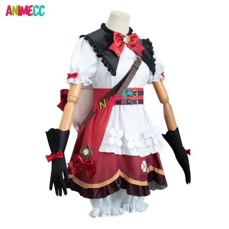 Animecc-klee-女の子のためのスターライトコスプレ 肌に衝撃を与えるゲンシンのかつらと靴 ハロウィーンパーティーの衣装 新しい