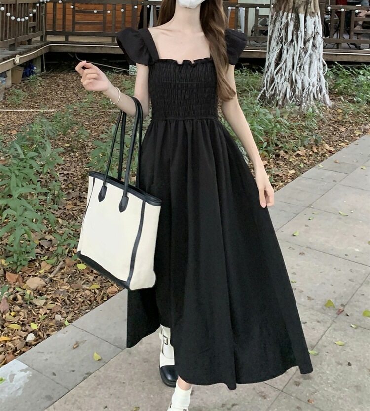 胸元 シャーリング ワンピース 白ワンピース 黒 マキシワンピ 全2色 肩フリル ノースリーブ ロング丈 ロングワンピ ウエストゴム Aラインワンピ 無地 おしゃれ きれいめ キャミワンピ フェミニン 胸元 シャーリング ワンピース 白ワンピース 黒 マキシワンピ 全2色 肩フリル ノースリーブ ロング丈 ロングワンピ ウエストゴム Aラインワンピ 無地 おしゃれ きれいめ キャミワンピ フェミニン