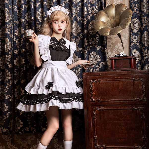Qoo10] 二次元 メイド服 ハロウィン cos 白