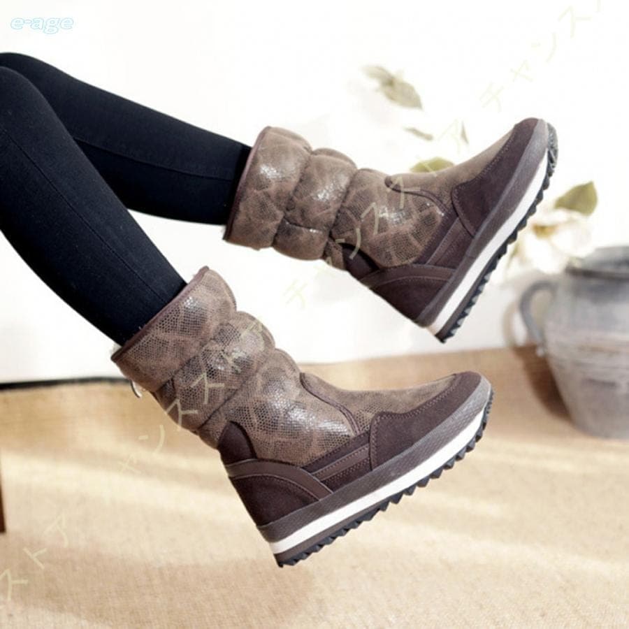 アウトドア 裏起毛 防水 スノーブーツ ウインターブーツ 防寒対策 ロング丈 ムトンブーツ レディース 滑らない 防滑ソール 大人の魅力 ブーツ おしゃれ スノーシューズ