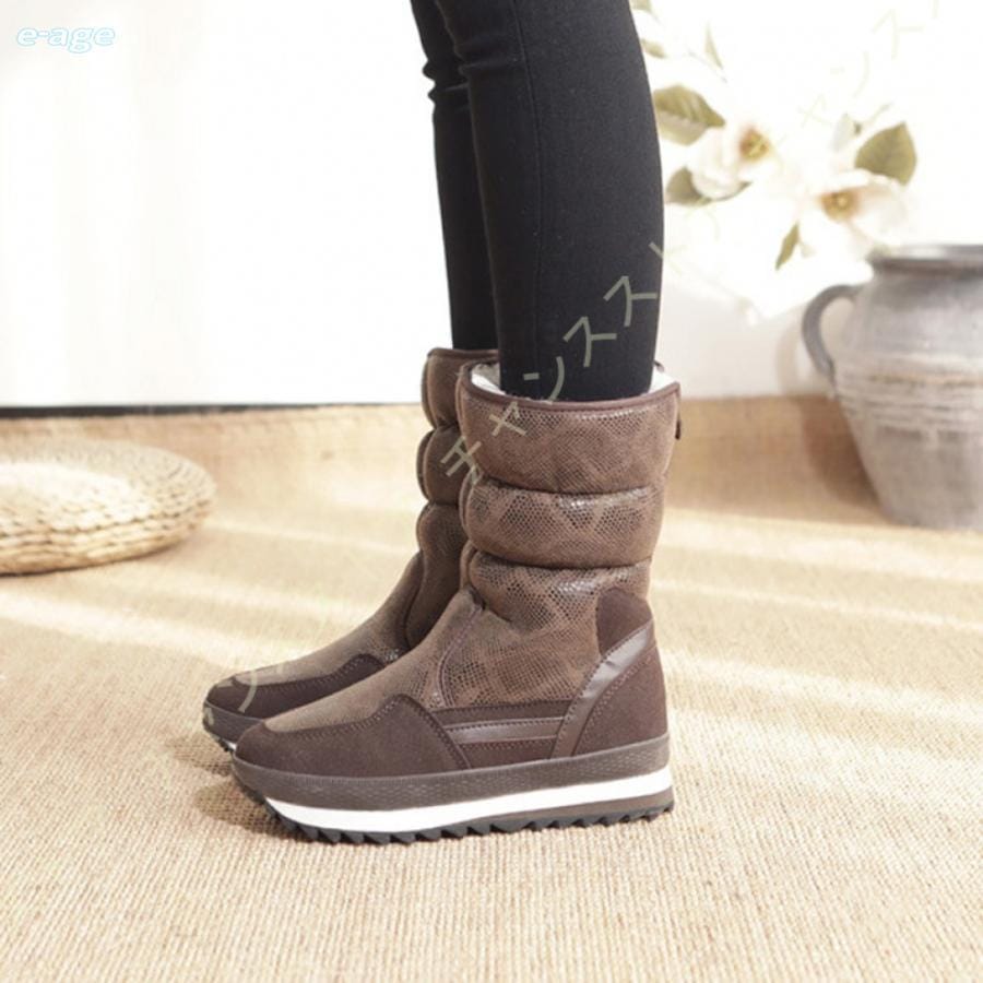 アウトドア 裏起毛 防水 スノーブーツ ウインターブーツ 防寒対策 ロング丈 ムトンブーツ レディース 滑らない 防滑ソール 大人の魅力 ブーツ おしゃれ スノーシューズ