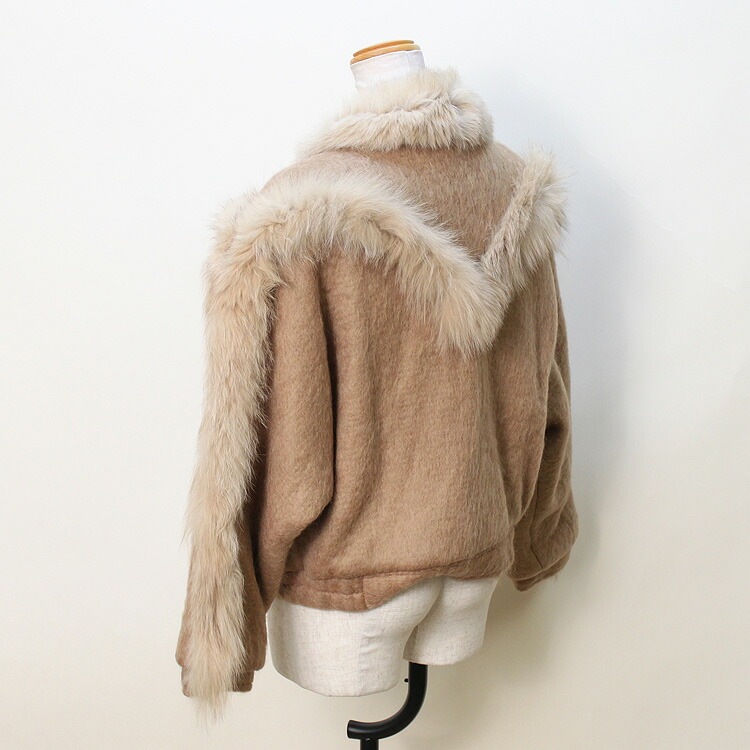 ブルーフォックス シャギーニット ファー ジャケット キャメル 送料無料 レディース ギフト プレゼント ブルーフォックス シャギーニット ファー ジャケット キャメル 送料無料 レディース ギフト プレゼント