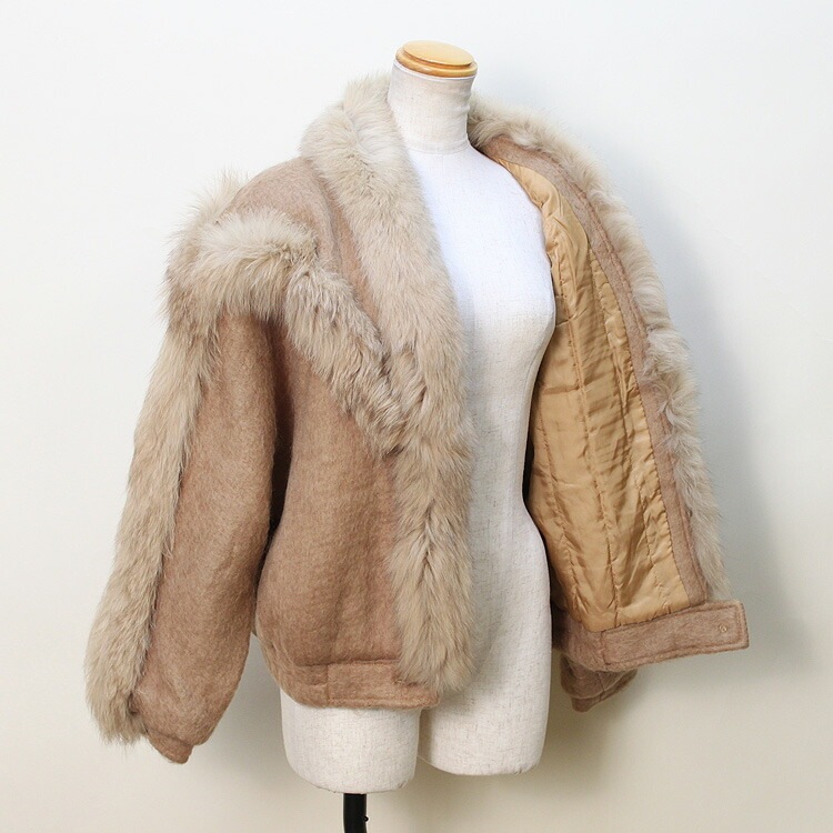 ブルーフォックス シャギーニット ファー ジャケット キャメル 送料無料 レディース ギフト プレゼント ブルーフォックス シャギーニット ファー ジャケット キャメル 送料無料 レディース ギフト プレゼント