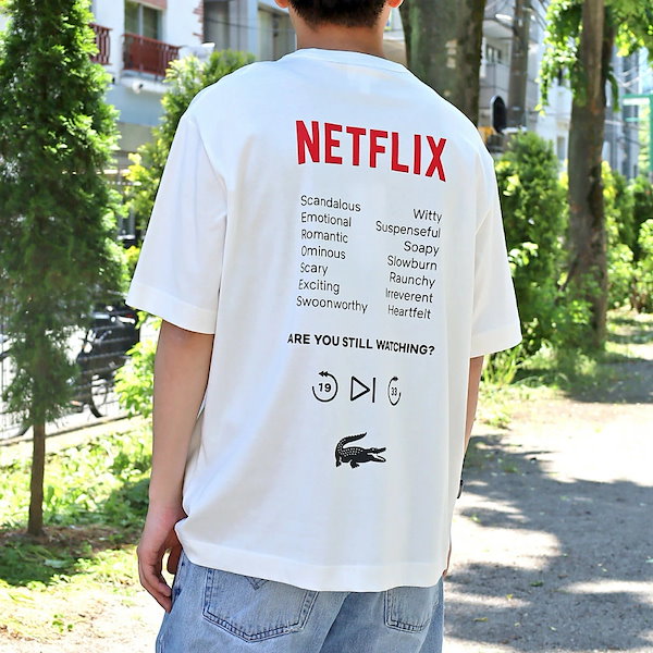 Netflixコラボ 半袖 Tシャツ オーガニックコットン ワニ レディース メンズ TH7343