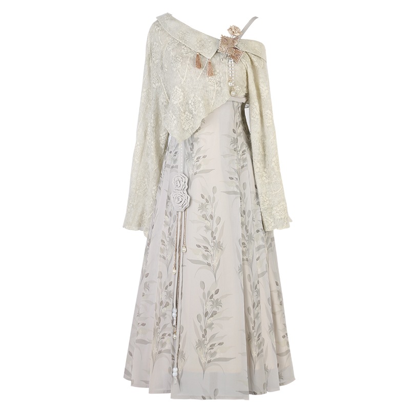 正規品デザイン寂語新韓国cos要素上着サスペンダースカートセット