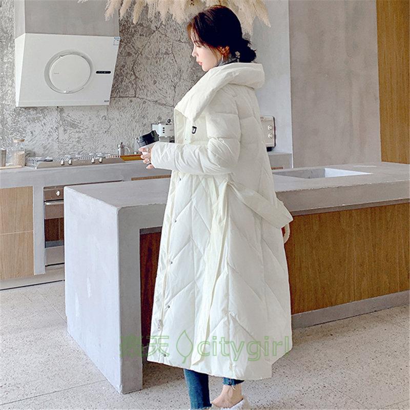 【citygirl】ロング丈ダウンコート レディース ダウンコート ハイネック 長袖 ロングコート 防寒ジャケット スタイリッシュ きれいめ 防寒 ロング ダウンジャケット 棉服コート ディースダウン