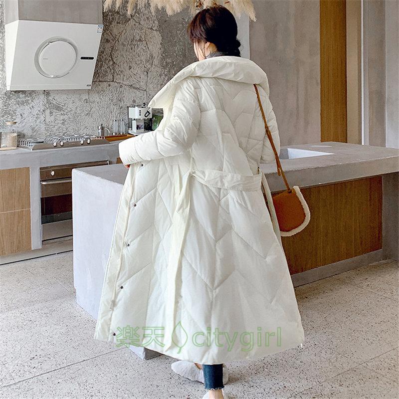 【citygirl】ロング丈ダウンコート レディース ダウンコート ハイネック 長袖 ロングコート 防寒ジャケット スタイリッシュ きれいめ 防寒 ロング ダウンジャケット 棉服コート ディースダウン