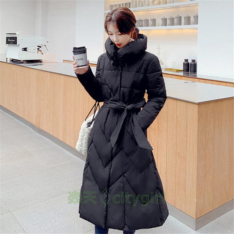 【citygirl】ロング丈ダウンコート レディース ダウンコート ハイネック 長袖 ロングコート 防寒ジャケット スタイリッシュ きれいめ 防寒 ロング ダウンジャケット 棉服コート ディースダウン