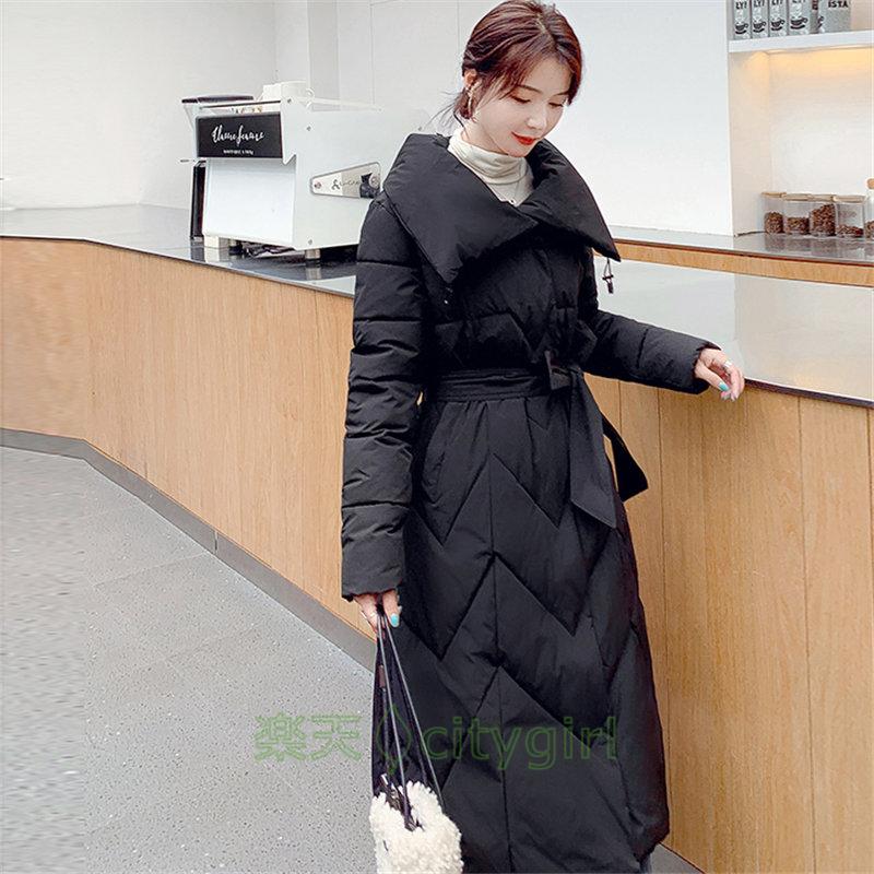 【citygirl】ロング丈ダウンコート レディース ダウンコート ハイネック 長袖 ロングコート 防寒ジャケット スタイリッシュ きれいめ 防寒 ロング ダウンジャケット 棉服コート ディースダウン