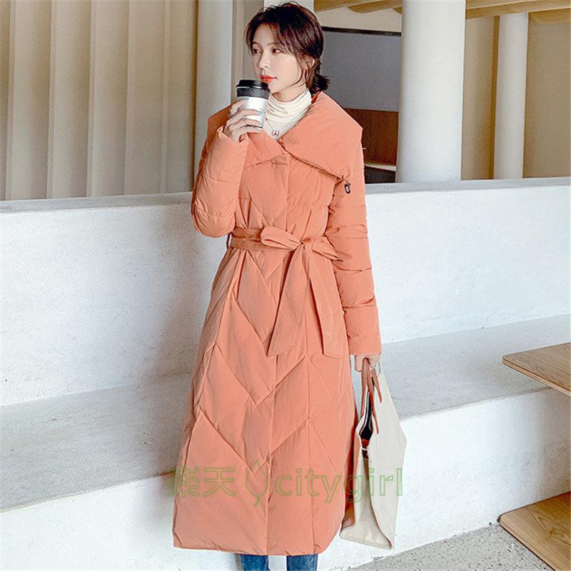 【citygirl】ロング丈ダウンコート レディース ダウンコート ハイネック 長袖 ロングコート 防寒ジャケット スタイリッシュ きれいめ 防寒 ロング ダウンジャケット 棉服コート ディースダウン