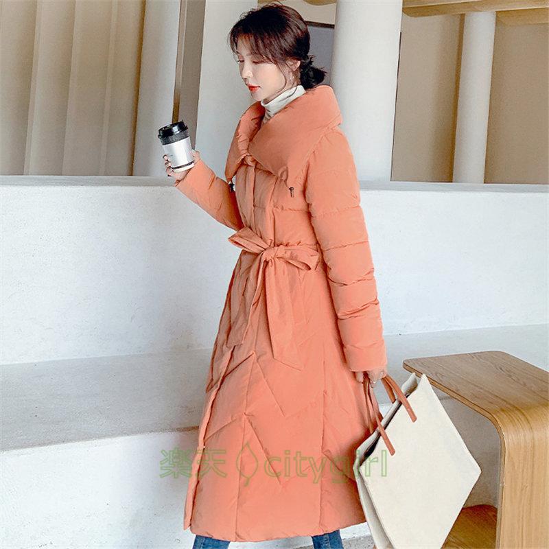 【citygirl】ロング丈ダウンコート レディース ダウンコート ハイネック 長袖 ロングコート 防寒ジャケット スタイリッシュ きれいめ 防寒 ロング ダウンジャケット 棉服コート ディースダウン
