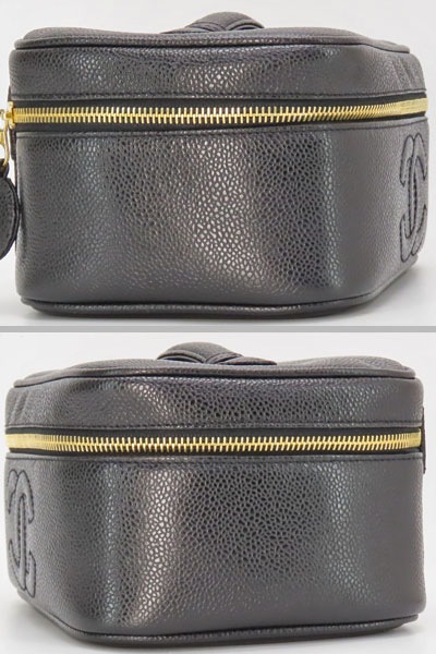 ほぼ新品シャネルヴィンテージココマークキャビアスキンバニティバッグアクセサリーポーチコスメポーチブラックA01997 ほぼ新品シャネルヴィンテージココマークキャビアスキンバニティバッグアクセサリーポーチコスメポーチブラックA01997