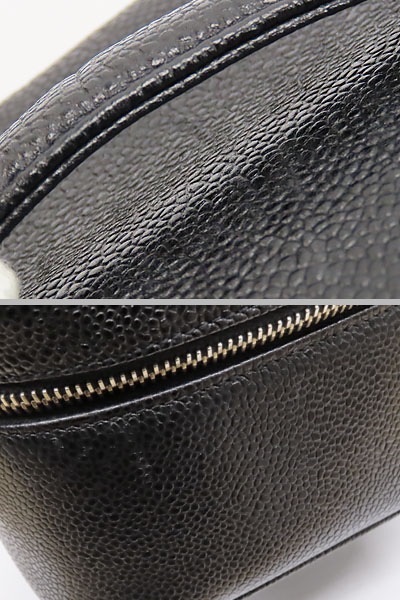 ほぼ新品シャネルヴィンテージココマークキャビアスキンバニティバッグアクセサリーポーチコスメポーチブラックA01997 ほぼ新品シャネルヴィンテージココマークキャビアスキンバニティバッグアクセサリーポーチコスメポーチブラックA01997