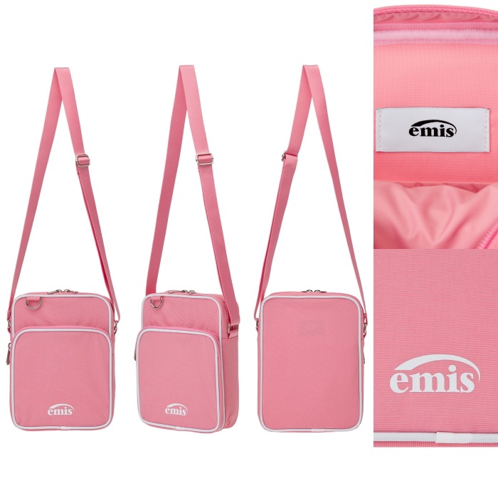 EMIS【EMIS】 NYLON ZIP-POCKET MINI CROSS BAG : 3COLORS