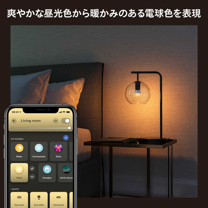Philips Hue ホワイトグラデーション E17 LED電球 40W形相当 2個セット ［E17 /一般電球形 /40W相当 /2個 /広配光タイプ］　PH17WA2