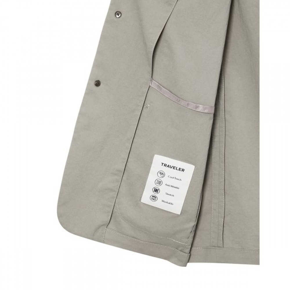 [25SS] [トラベラー] ベージュポリナイロンセットアップジャケット HZJA5B401I2