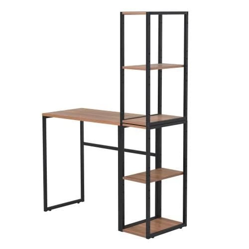 【新品登場】H型パソコンデスク 収納ラック2個付き オフィスデスク ラクラクに組み合わせ可能 木製 ミシン台 学習机