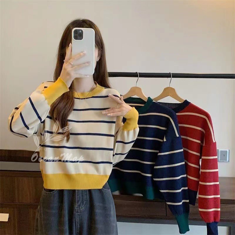 ニットセーター もっちりパフ袖リブニット 40代レディースファッション 春 春服 レディース ニット セーター トップス チュニック丈 プルオーバー ボーダー ニットセーター もっちりパフ袖リブニット 40代レディースファッション 春 春服 レディース ニット セーター トップス チュニック丈 プルオーバー ボーダー