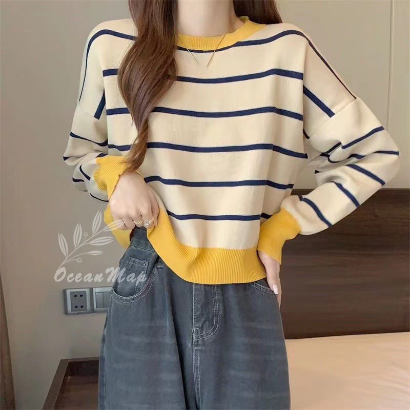 ニットセーター もっちりパフ袖リブニット 40代レディースファッション 春 春服 レディース ニット セーター トップス チュニック丈 プルオーバー ボーダー ニットセーター もっちりパフ袖リブニット 40代レディースファッション 春 春服 レディース ニット セーター トップス チュニック丈 プルオーバー ボーダー
