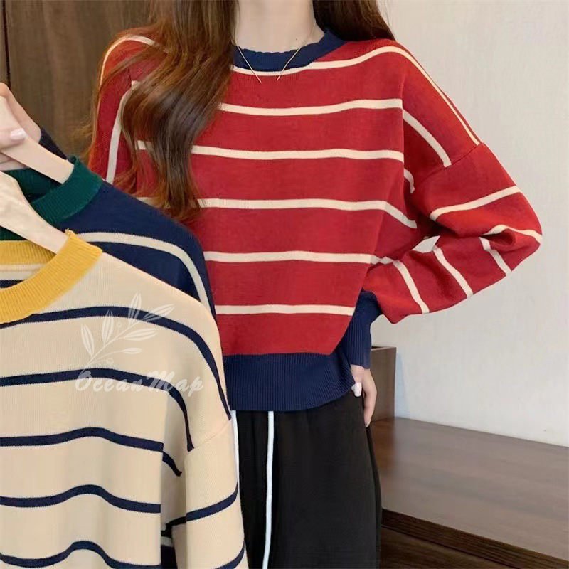 ニットセーター もっちりパフ袖リブニット 40代レディースファッション 春 春服 レディース ニット セーター トップス チュニック丈 プルオーバー ボーダー ニットセーター もっちりパフ袖リブニット 40代レディースファッション 春 春服 レディース ニット セーター トップス チュニック丈 プルオーバー ボーダー