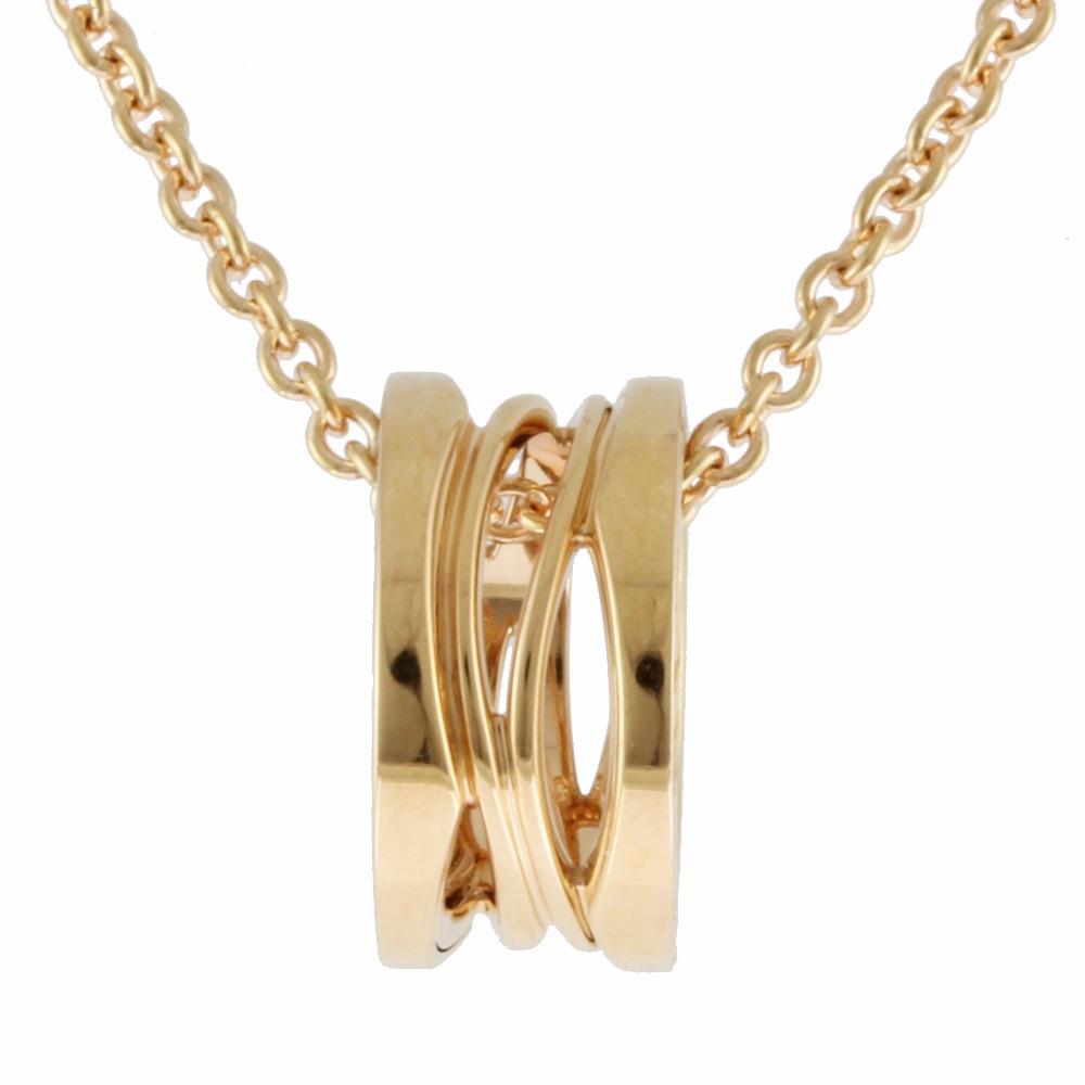 ブルガリ B-ZERO.1 ビーゼロワン デザインレジェンド ネックレス 18金 K18ピンクゴールド BVLGARI 中古 美品