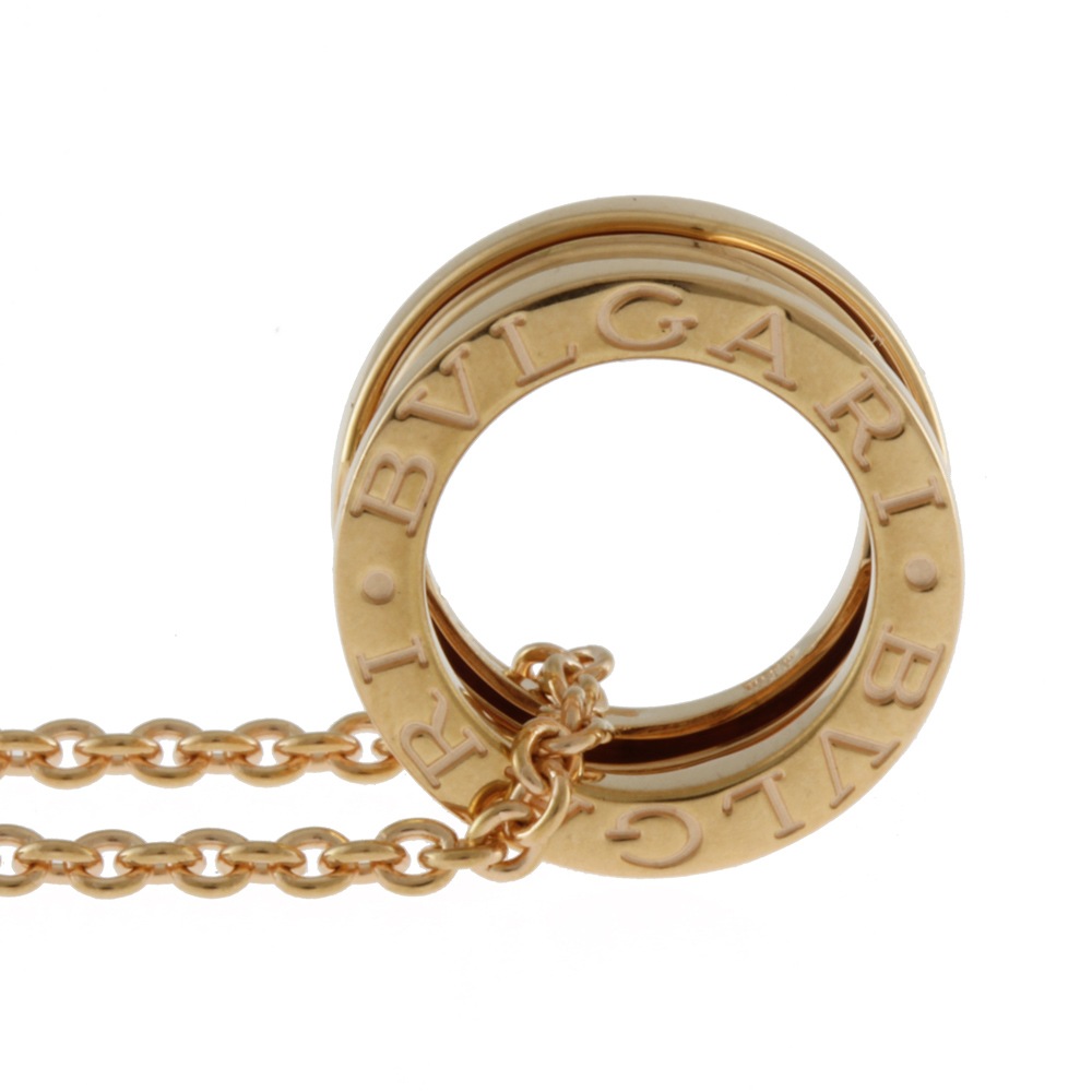ブルガリ B-ZERO.1 ビーゼロワン デザインレジェンド ネックレス 18金 K18ピンクゴールド BVLGARI 中古 美品