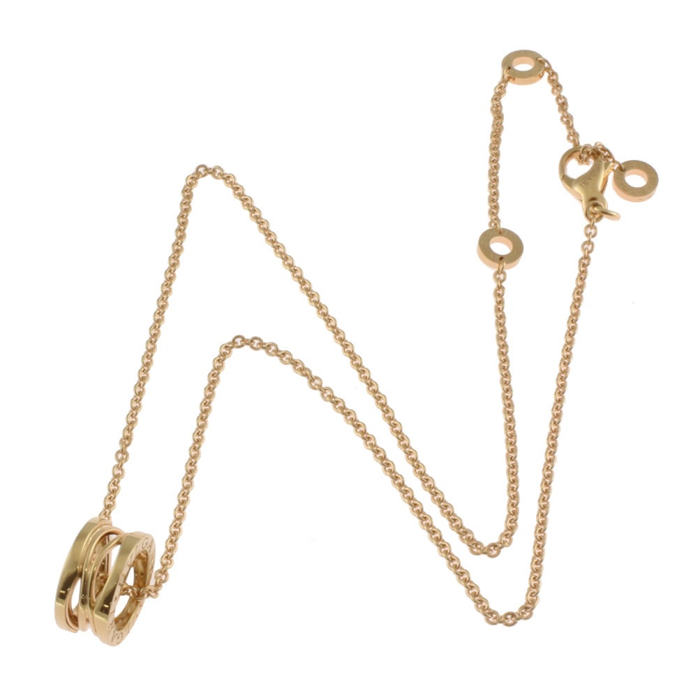 ブルガリ B-ZERO.1 ビーゼロワン デザインレジェンド ネックレス 18金 K18ピンクゴールド BVLGARI 中古 美品