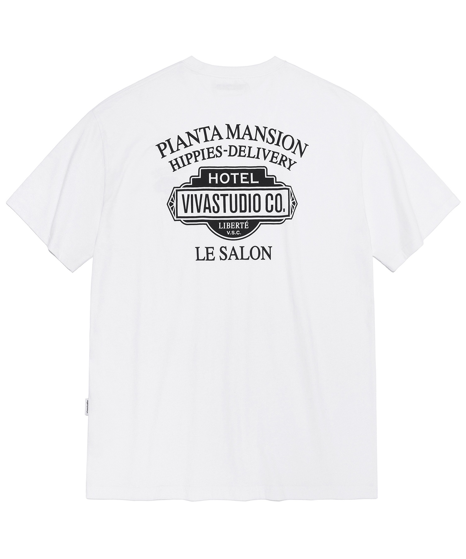 HIPPIES TEE 3色 新商品 韓国人気 男女共用 韓国ファッション 夏のファッション 学生ファッション カップル デイリールック ヴィンテージ ストリートファッション