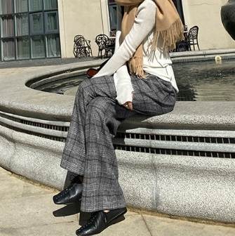 レディース パンツ ボトムス フルレングス ワイド ストレート 異国風 ウール かわいい 大人可愛い シンプル カジュアル 上品 おしゃれ かっこいい ラフ メンズライク ボーイッシュ ルーズ クール