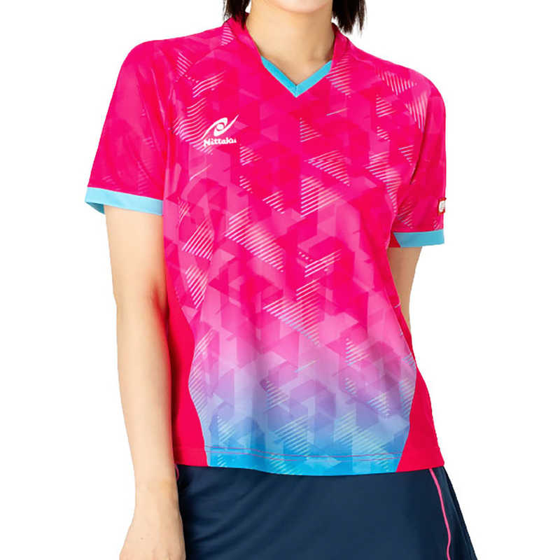 ニッタク 卓球用品 Nittaku ユニセックス スカイコープシャツ ピンク 2XO NW2214 ニッタク 卓球用品 Nittaku ユニセックス スカイコープシャツ ピンク 2XO NW2214