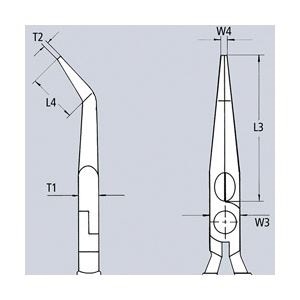 KNIPEX(クニペックス) 2626-200TBK 絶縁先曲ラジオペンチ落下防止(BK) KNIPEX(クニペックス) 2626-200TBK 絶縁先曲ラジオペンチ落下防止(BK)