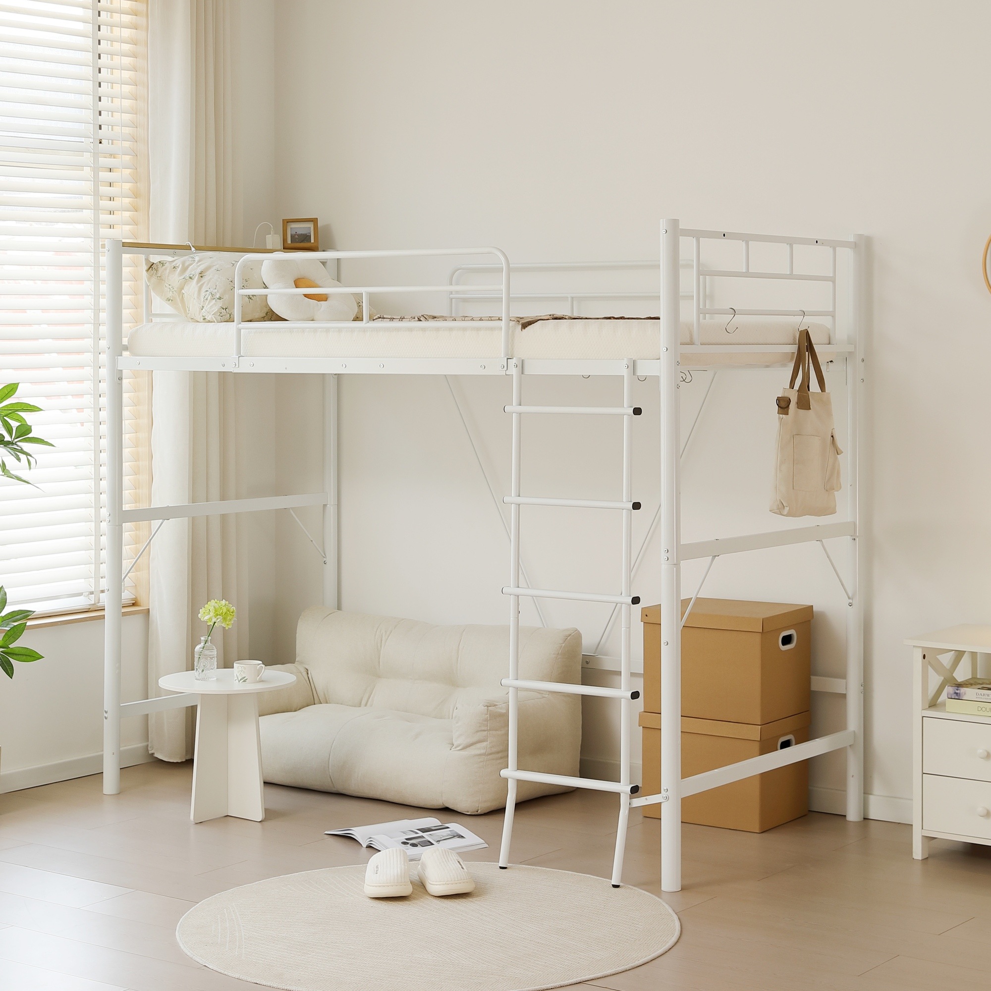 【国内発送&送·料·無·料】ロフトベッド パイプベッド シングル コンセント付き 宮 ロフト ベッド 北欧風 高さ170cm ロフト ベッド 大人用 二段ベッド 子供部屋 子供ベッド 送料無料 スチー 【国内発送&送·料·無·料】ロフトベッド パイプベッド シングル コンセント付き 宮 ロフト ベッド 北欧風 高さ170cm ロフト ベッド 大人用 二段ベッド 子供部屋 子供ベッド 送料無料 スチー