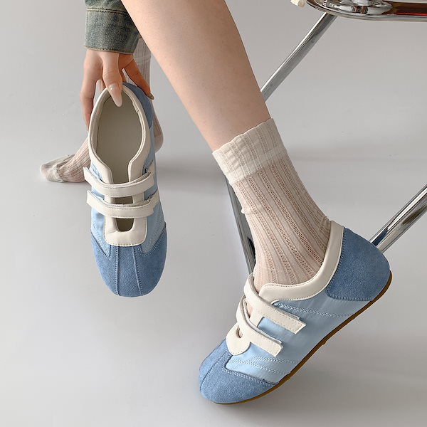 Qoo10] レトロレッドフレンチバレエシューズ風フラ