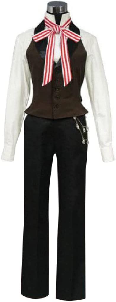 コスプレ衣装 黒執事 グレル サトクリフ ウィッグ付き 赤ver メガネ付き イベント パーティー 変装 演出服 祝日 贈り物 クリスマス パーティー 文化祭