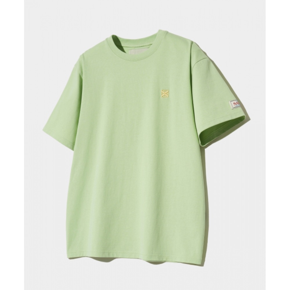 SATUR クラシックスモールロゴショートスリーブ T シャツオリーブミント SATUR クラシックスモールロゴショートスリーブ T シャツオリーブミント