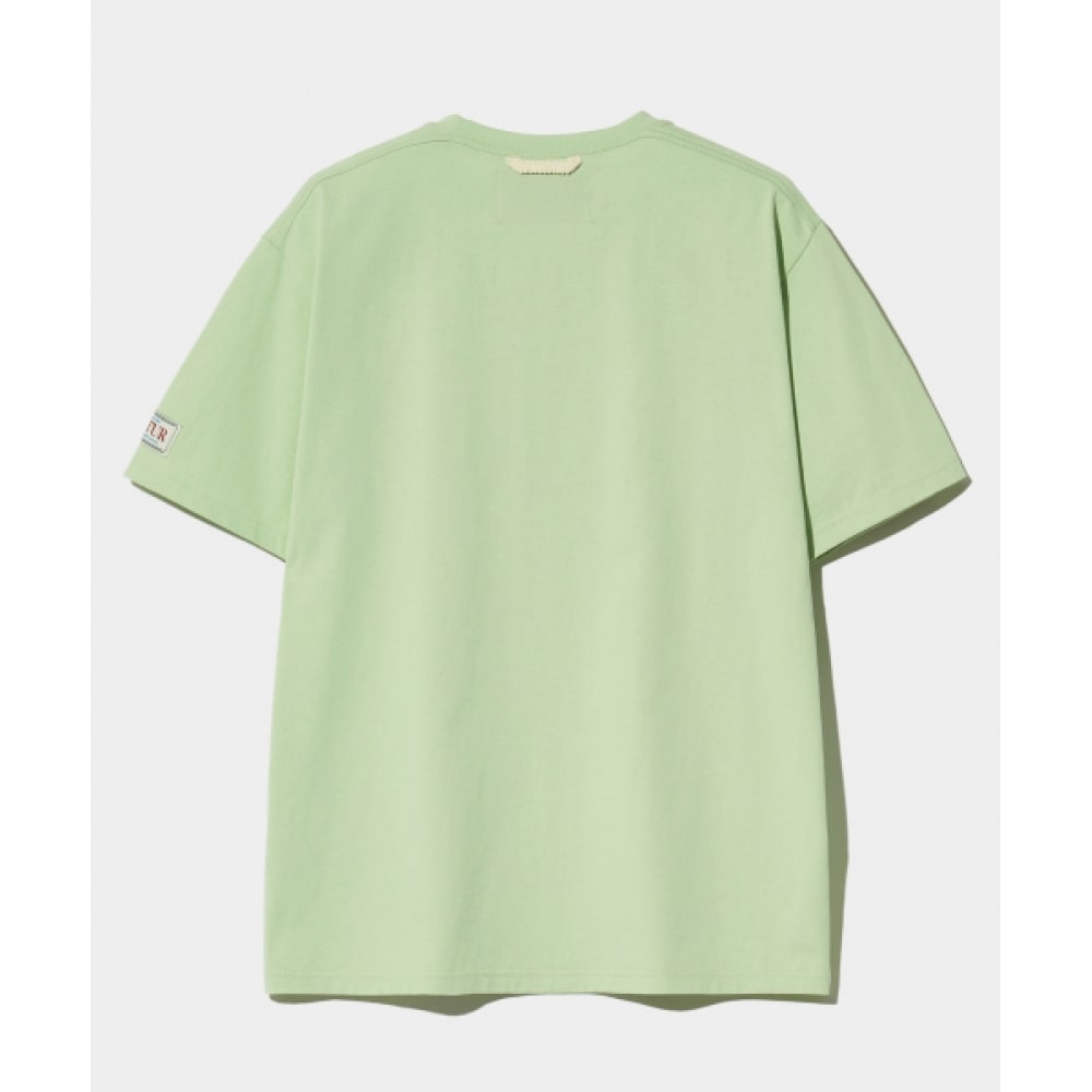 SATUR クラシックスモールロゴショートスリーブ T シャツオリーブミント SATUR クラシックスモールロゴショートスリーブ T シャツオリーブミント