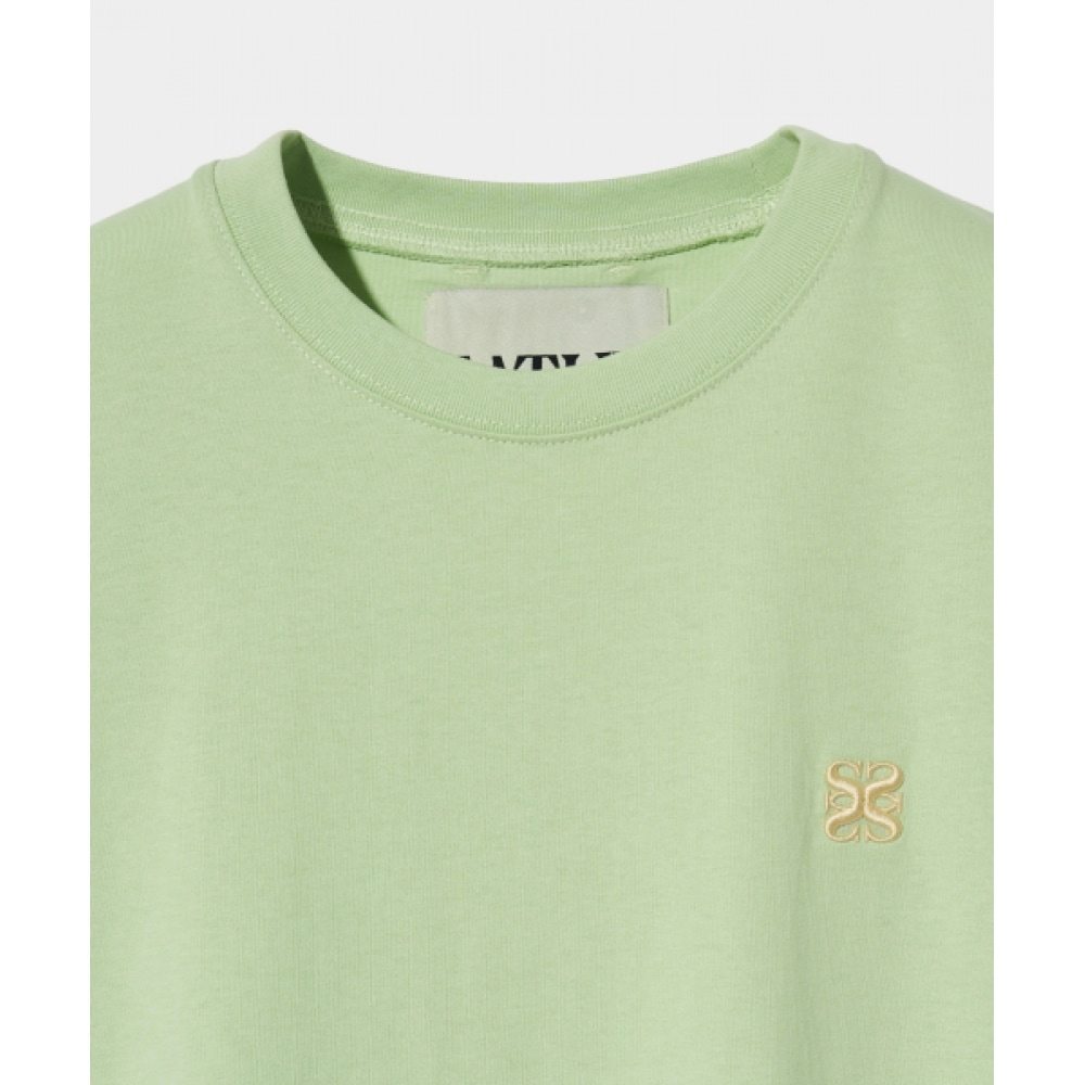 SATUR クラシックスモールロゴショートスリーブ T シャツオリーブミント SATUR クラシックスモールロゴショートスリーブ T シャツオリーブミント
