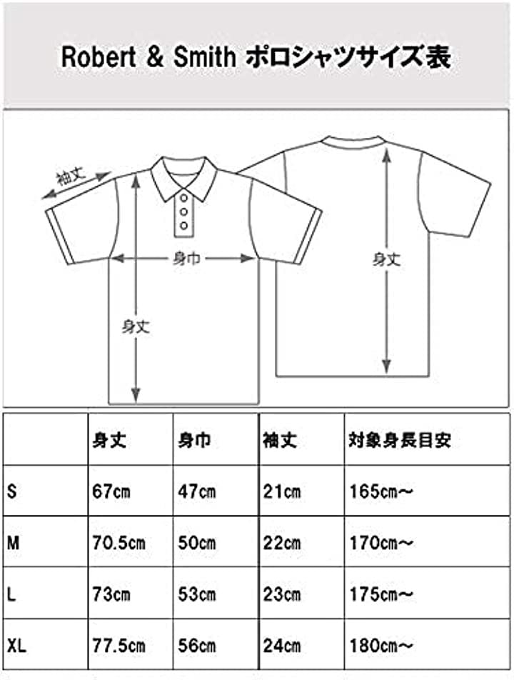 ロバート・アンド・スミス 100% コットン 定番 ゴルフ ポロシャツ ゴルフウエア 半袖 メンズ 黒(黒(ブラック), L) ロバート・アンド・スミス 100% コットン 定番 ゴルフ ポロシャツ ゴルフウエア 半袖 メンズ 黒(黒(ブラック), L)