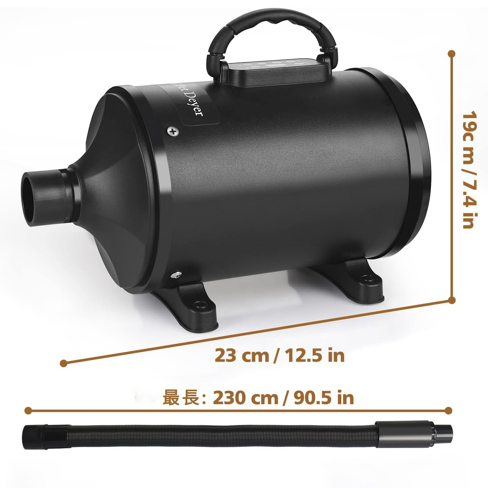 ペットドライヤー 2800W 3.2HP 犬用ドライヤー LCDコントロール画面付き 6段階風速 猫 犬 ドライヤー 120m/s 大風量 猫 犬用乾燥機 無段階風速制御 30-70℃温度可調整 犬ド ペットドライヤー 2800W 3.2HP 犬用ドライヤー LCDコントロール画面付き 6段階風速 猫 犬 ドライヤー 120m/s 大風量 猫 犬用乾燥機 無段階風速制御 30-70℃温度可調整 犬ド