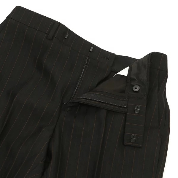 パンツ フレアパンツ ストライプ ブラック レディース 2P032876X 38DM